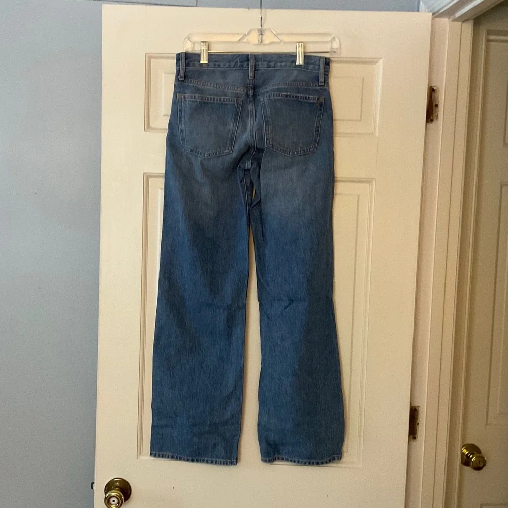 Madewell The Low-Rise Loose Jean Midvale Wash Rigid Denim 23 NWT